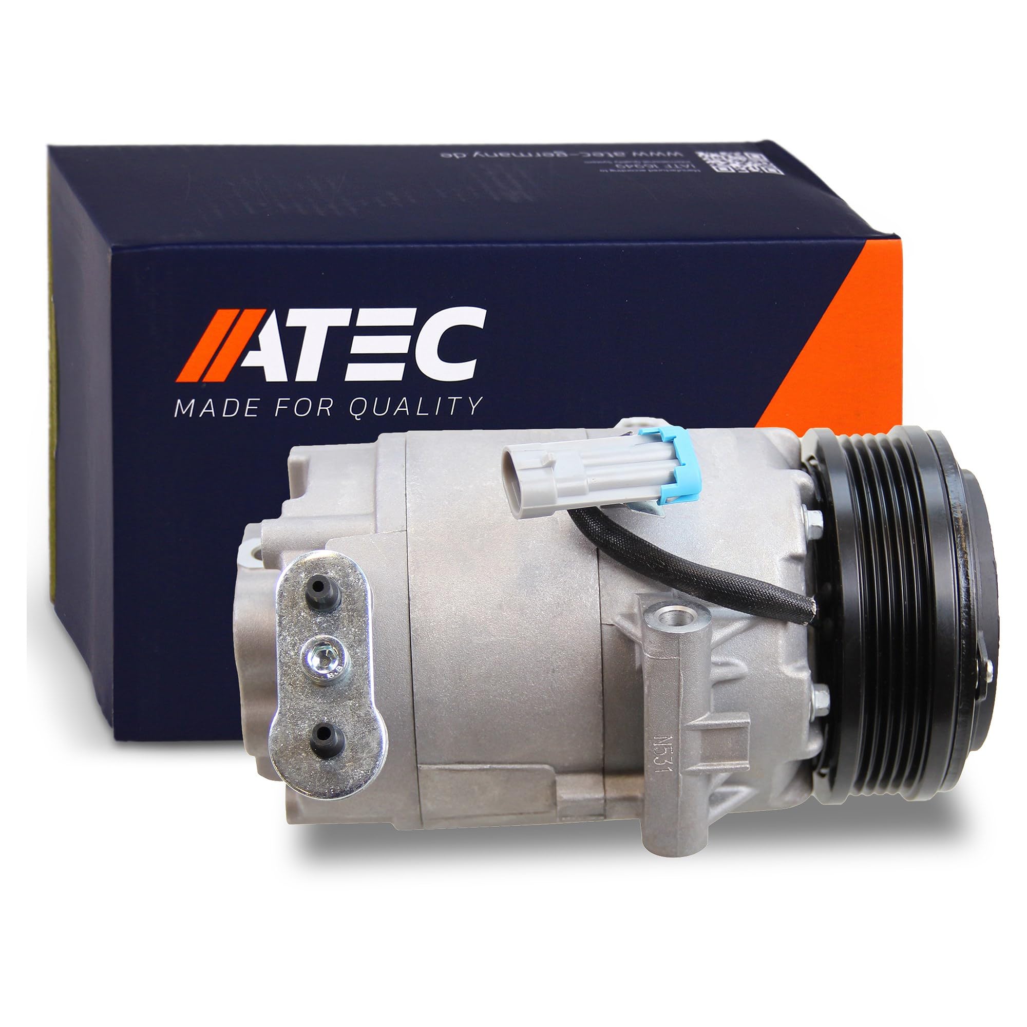 ATEC Germany Sistema di climatizzazione a compressore per DELPHI/HARRISON 6CVC con olio per compressori PAG, compatibile con OPEL ASTRA H (A04) ZAFIRA B (A05)