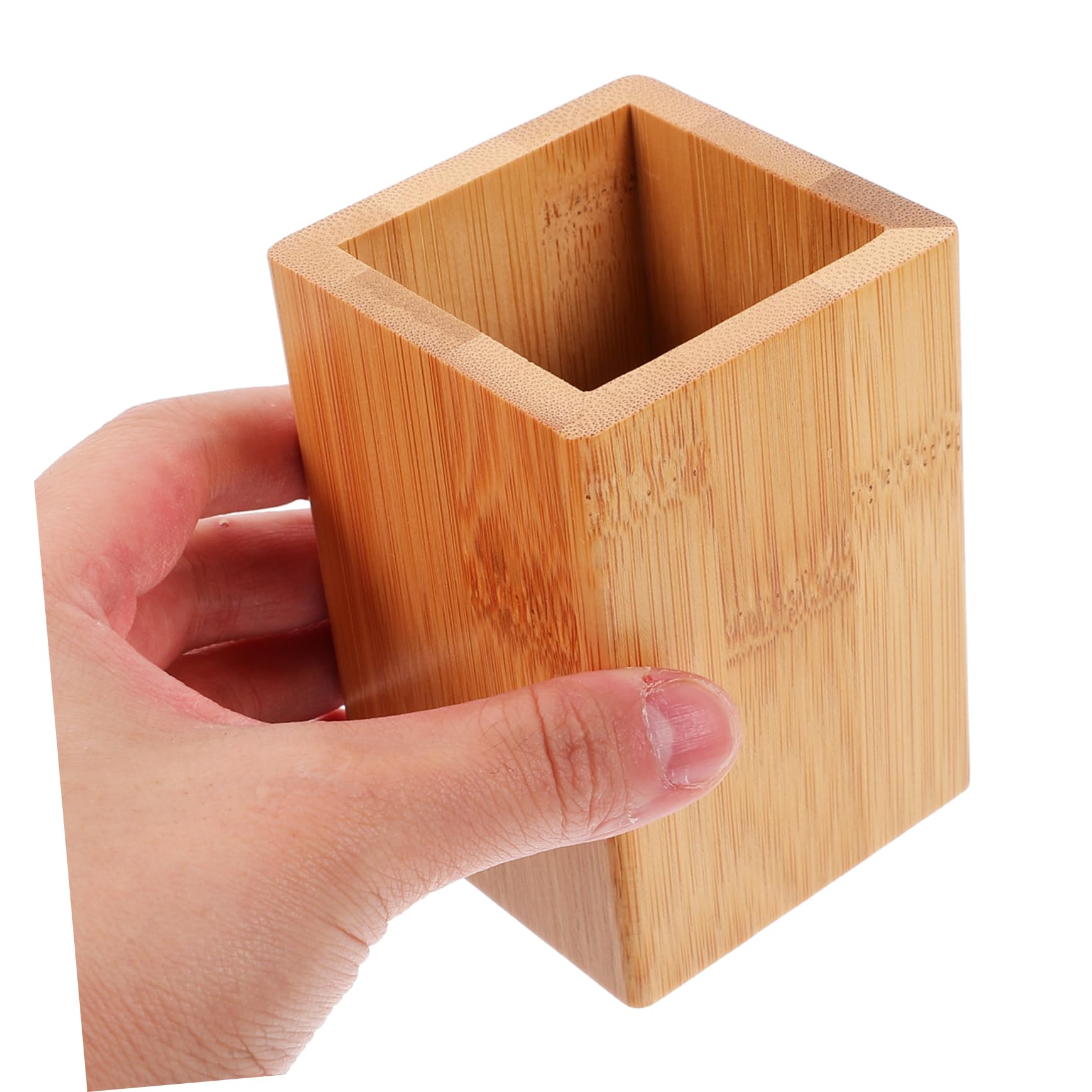 NUOBESTY 3 Set Portabicchieri Per Penne Da Scrivania Tazza Portapenne Porta Penna Portapenne Fai Da Te Portapenne Per Scrivania Secchiello Per Penne Tazza Della Matita Bambù 2 Pezzi * 3
