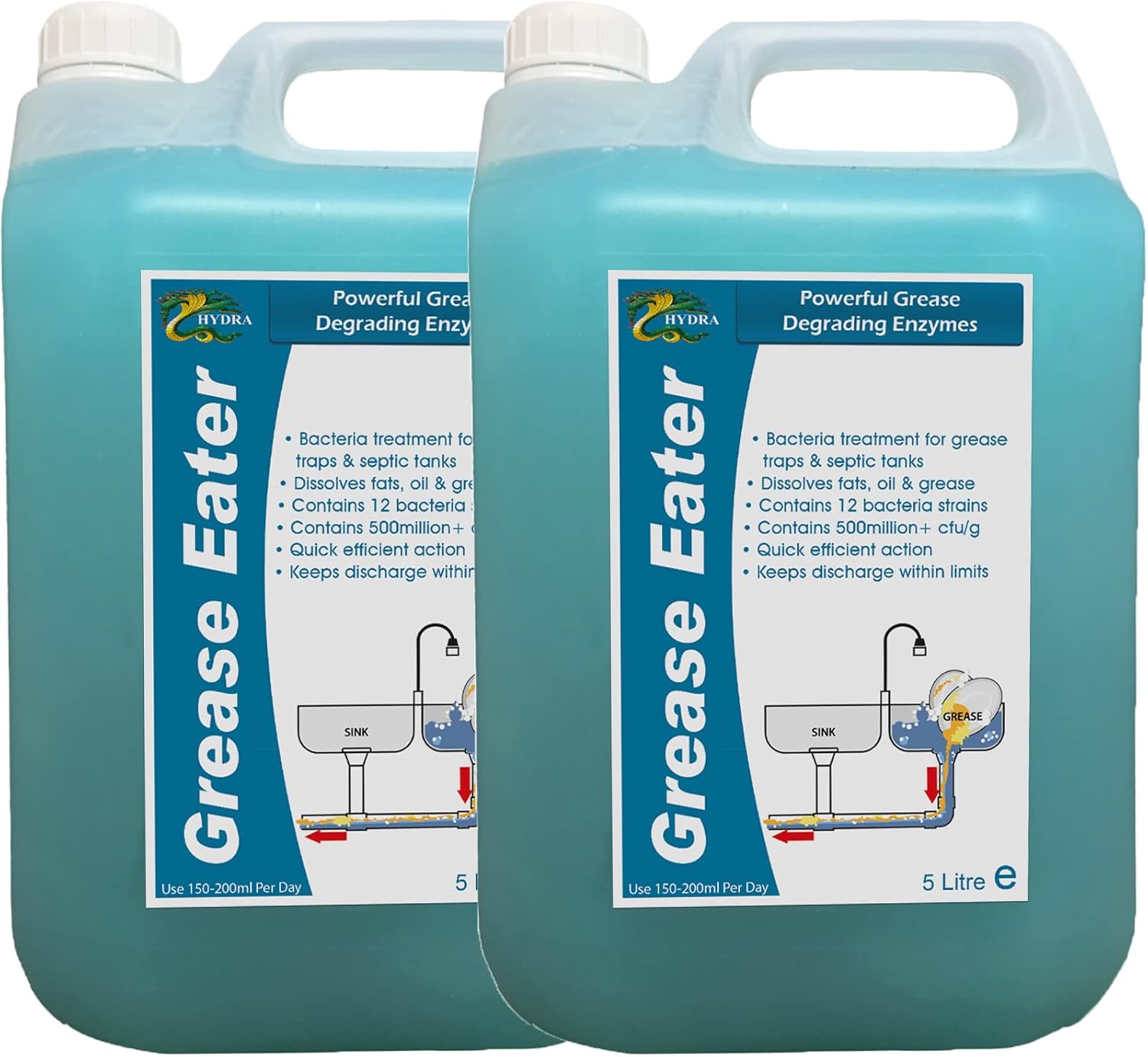 Hydra Grease Eater Grease Trap Enzyme Cleaner & Degreaser Heavy
