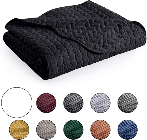 Miniatura 4 de MOONLIGHT20015 Colcha tamaño Queen (90 x 96 pulgadas) con 2 fundas de almohada (20 x 26 + 2 pulgadas) para verano, juego de ropa de cama ligero