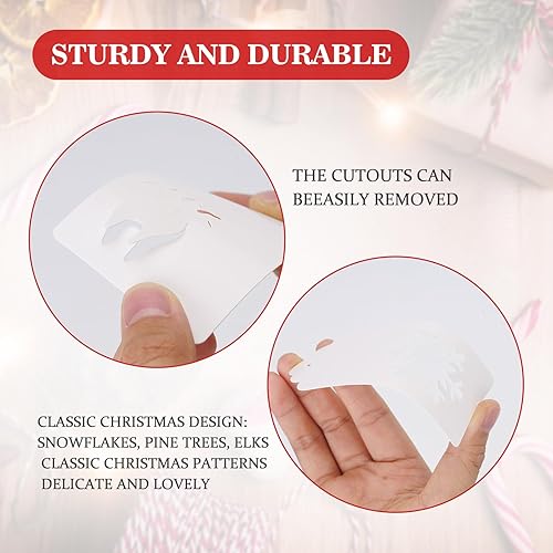 Miniatura 10 de FirstKitchen Etiquetas de regalo de Navidad, 100 etiquetas de regalo rojas con cuerdas, 10.58 ozm de papel kraft grueso, etiquetas de Navidad con