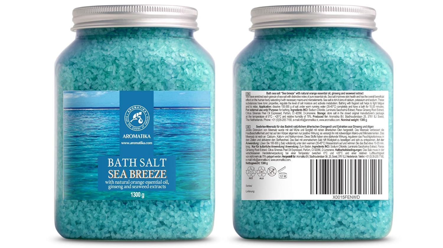 Bath Sea Salt 46 oz - Sea Breeze Salt - Natural Bath Sea Salts - Best for Good Sleep - Relaxing - Calming - Body Care - Beauty - Aromatherapy : Beauty & Personal Care