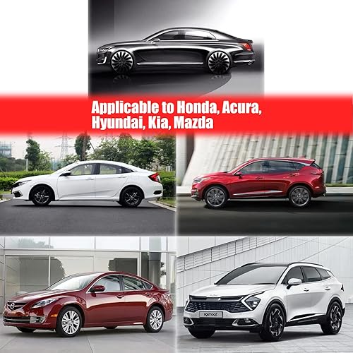 Miniatura 6 de Juego de 4 tornillos rotores de disco de frenado, tornillos de freno delantero y trasero de acero inoxidable, adecuados para modelos Honda, Hyundai