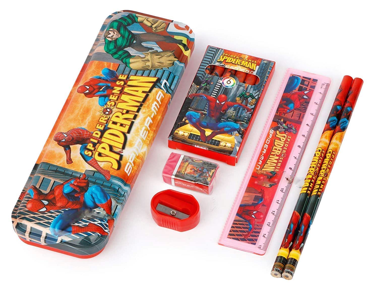See full amazon price history chart for ROSEFAIR Stationary Kit Set for School Kids, Pencil Pen Scale Eraser Sharpener and Crayons Set for Birthday Return Gift (Multicolor) (Spider-Stationery-08) ROSEFAIR Stationary Kit Set for School Kids, Pencil Pen Scale Eraser Sharpener and Crayons Set for Birthday Return Gift (Multicolor) (Spider-Stationery-08) (B0C958K9MD) Amazon Price History, Amazon Price Tracker