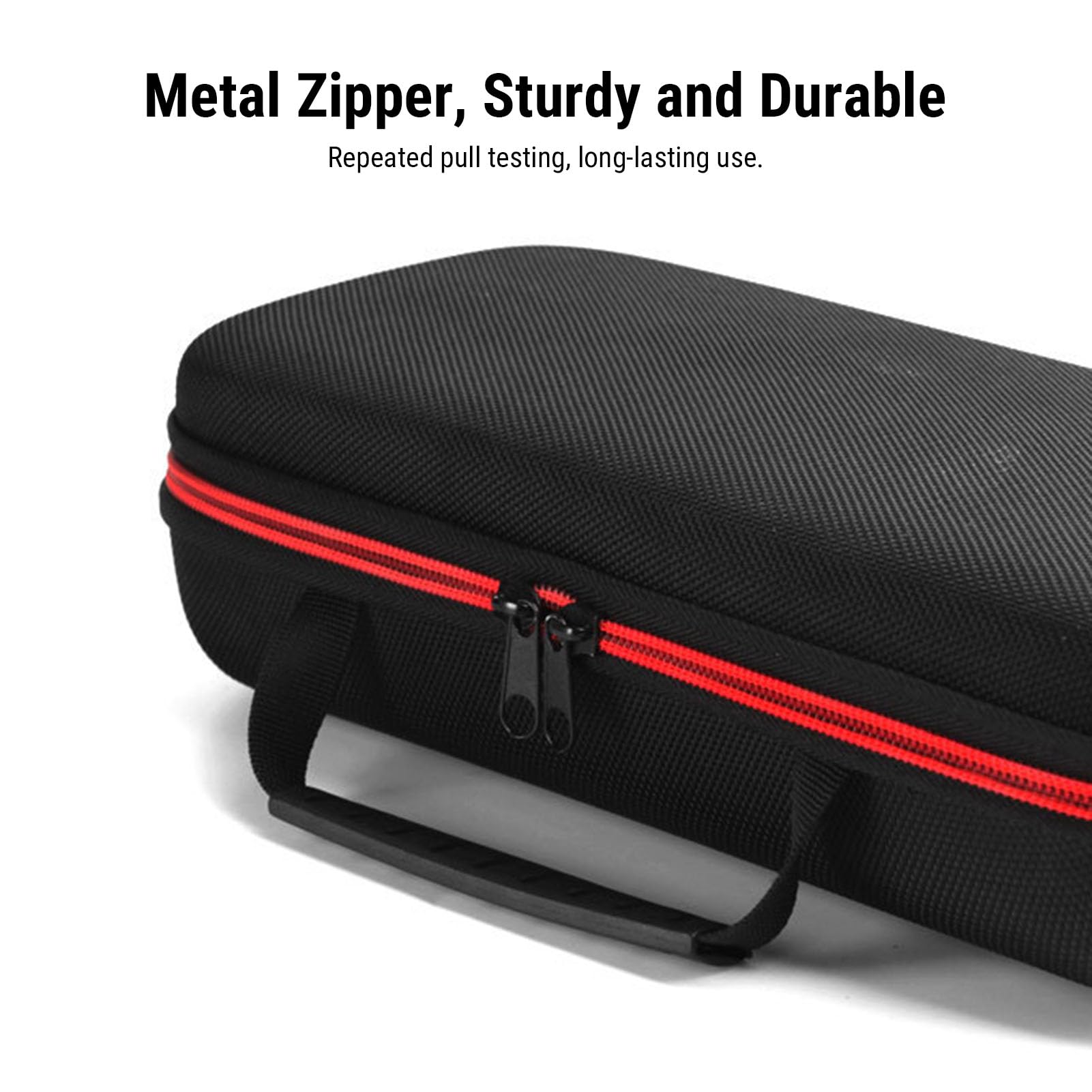 GOWENIC Étui pour Microphone sans Fil à 4 Emplacements, Sac de Transport Résistant aux Chocs pour Micro Portable avec Doublure Intérieure Douce, pour Récepteurs, Adaptateurs, Câbles,