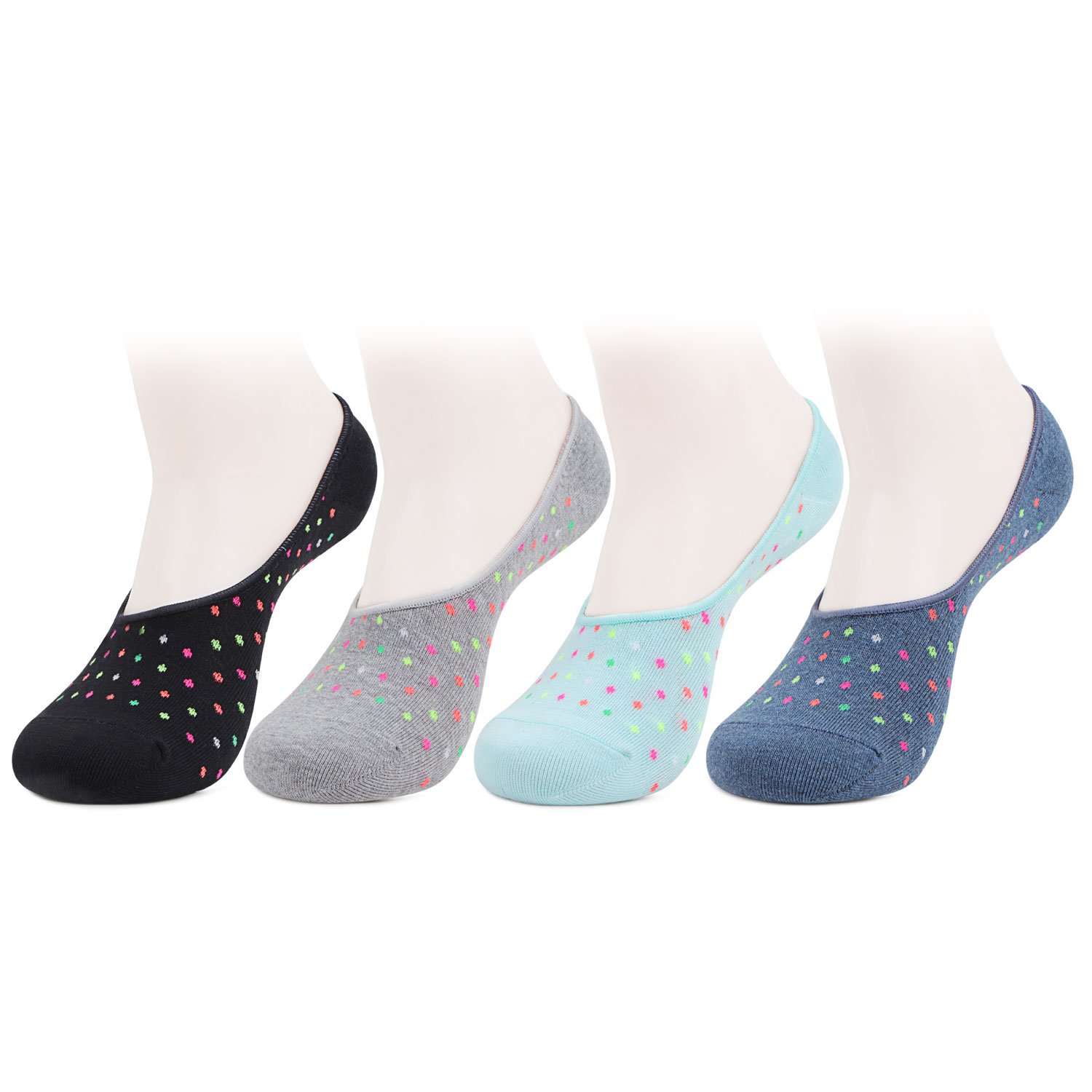 bonjour Women's No Show Cotton Socks-picture-33