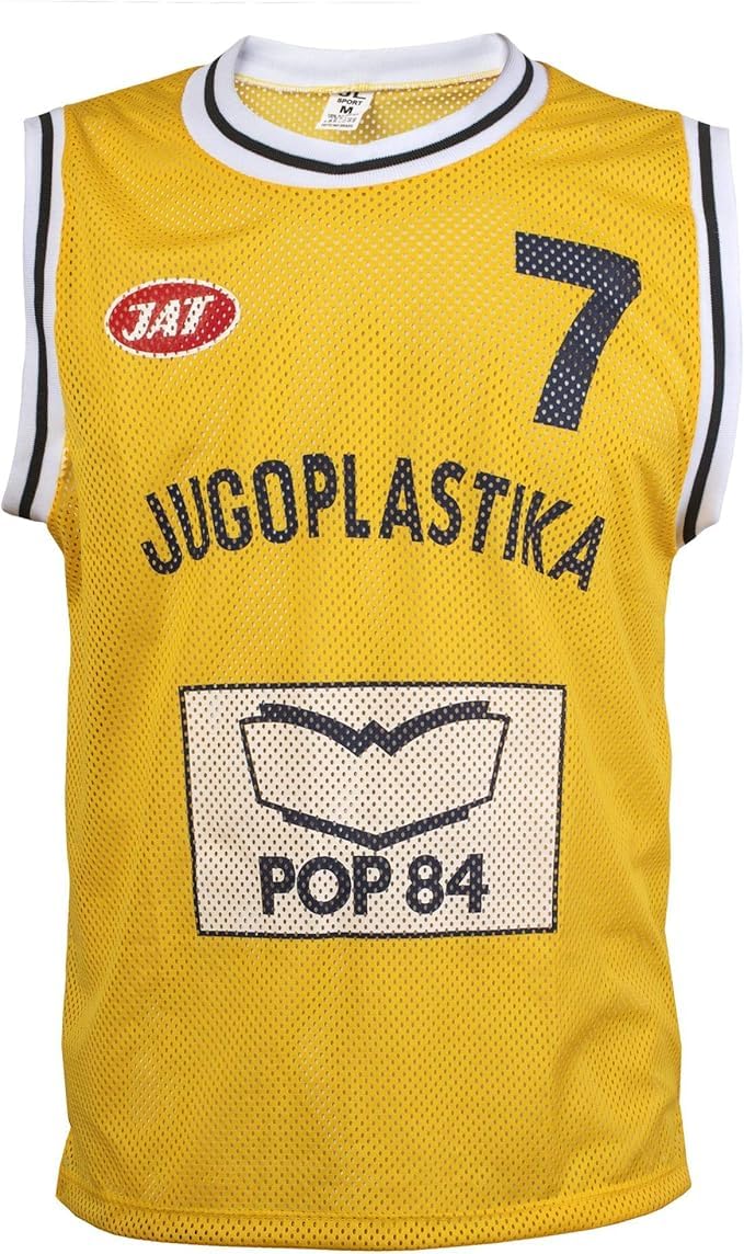 Camiseta croata Toni Kukoc KK Split Jugoplastika Pop 84 Retro Basketball Play 7