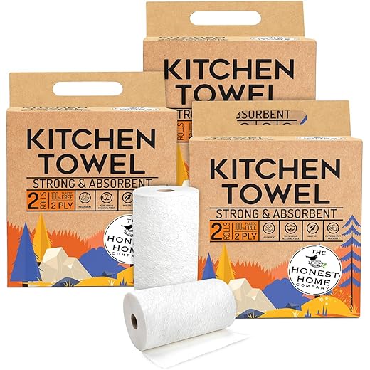 Honest Home 2 Ply Kitchen Towel Roll Combo