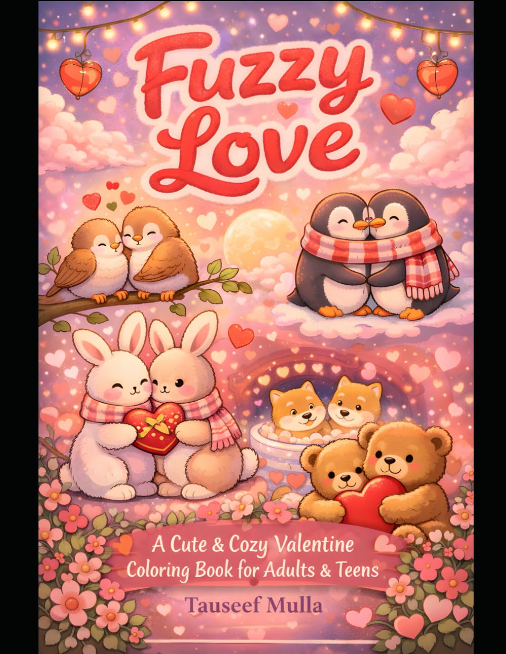 Fuzzy Love: A Cozy Valentine Coloring Book for Adults & Teens