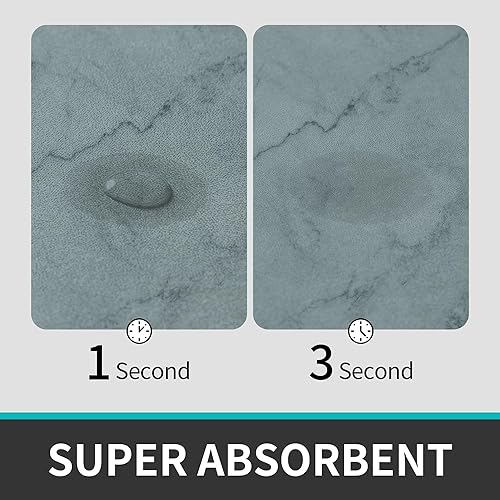 Miniatura 5 de Tapete de baño súper absorbente, de 31.5 x 19.7 pulgadas, de secado rápido, tapete de baño súper absorbente, tapete de piso para sala de estar,