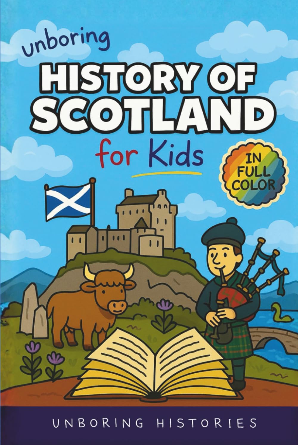 Unboring History of Scotland for Kids: Funny, Interesting, Concise Guide to Clans, Castles, and Kilts You Won’t Believe Are True (A Visual Learning ... Full Colored Pictures, Videos, & Activities)