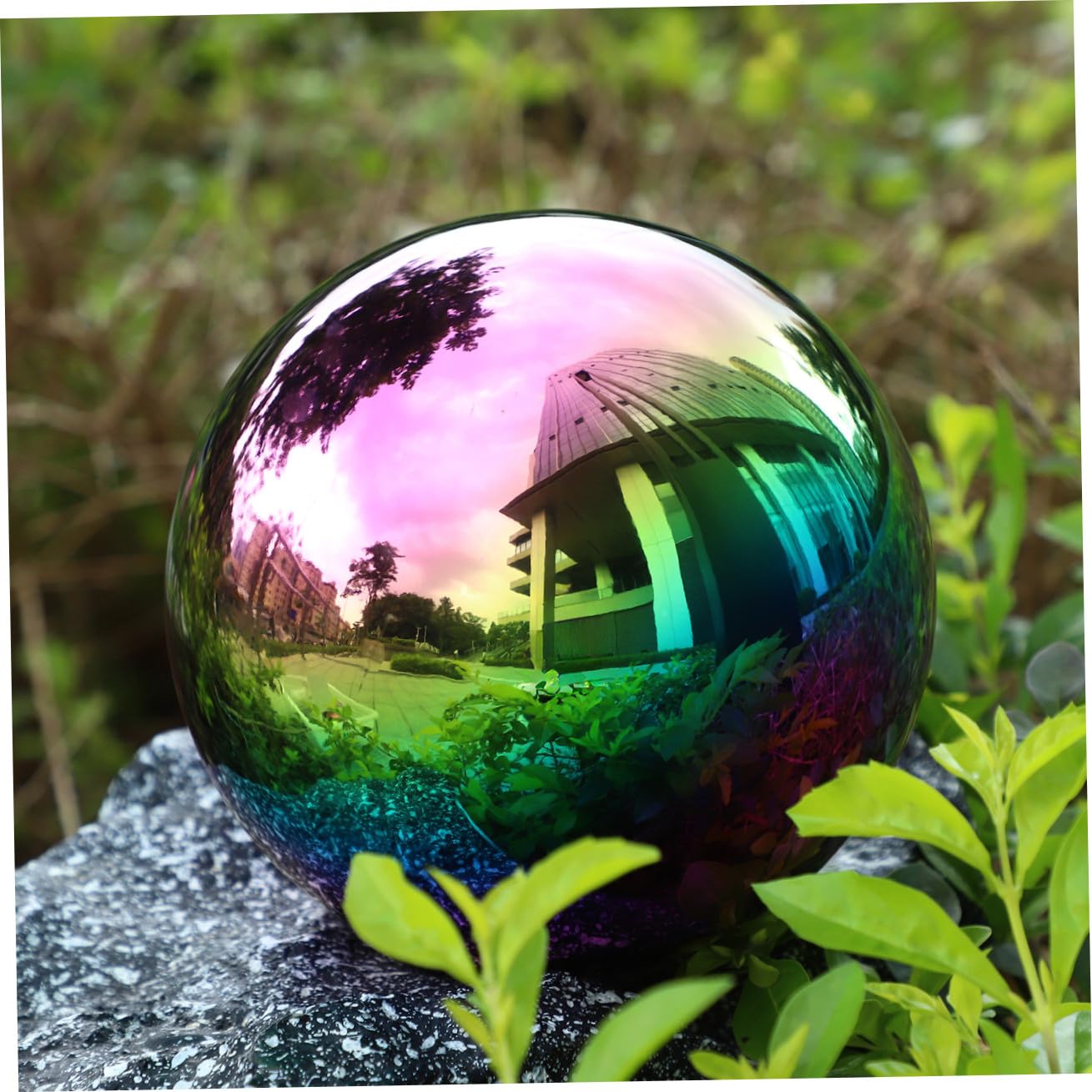 GALPADA 6 Palline Acciaio in Acciaio Inossidabile, Sfere Riflettenti da Giardino Lucidate a Specchio, Decorative per Patio ed Esterni, 6 Pezzi