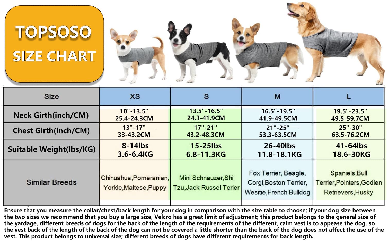 Cappotto Anti Ansia per Cane Acrilica Cappotto Calmante per Ansia Cane Cinghia con Chiusura a Strappo per Facile Indossare Elasticità Regolabile Attenuare Ansia Cane Lenitivo(Grigio Scuro XS)