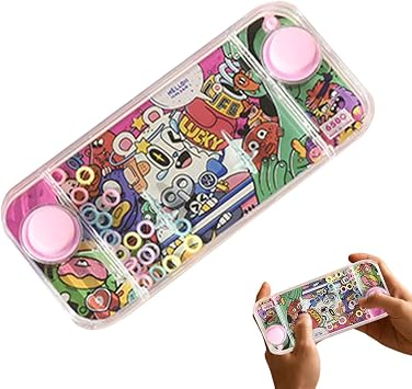 Water Ring Game Machine - Handheld Water Ring Toss Game | Mini Finger Coordination Games, Sensory Educational Puzzle Toy, Fun Reflex Training Games for Children Adults Family Travel Entertainment