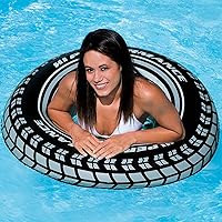 Vista 6 de Intex Tubos inflables gigantes para neumáticos de 36" para piscina/lago/océano (paquete de 2)