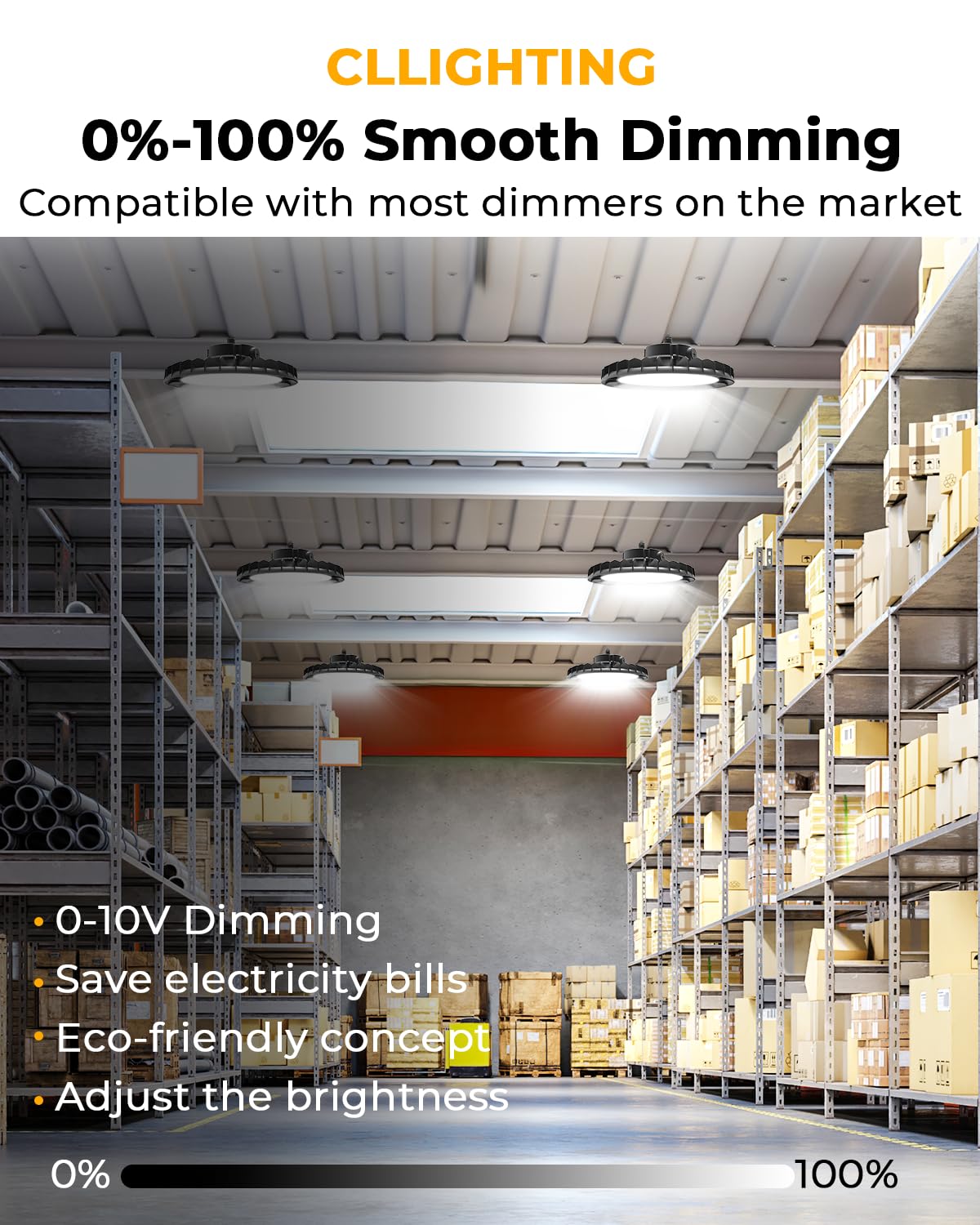 UFO LED High Bay Light 240W 6Pack Upgrade 38 400LM 160LM W ETL Listed High Bay LED Shop — view 6