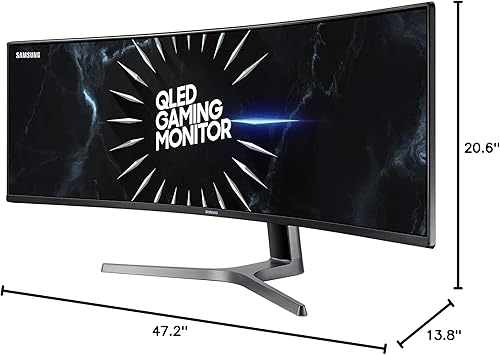 Miniatura 7 de Samsung Doble QHD CRG9 Series Monitor curvado para juegos de 49 pulgadas (LC49RG90SSNXZA), negro (renovado)
