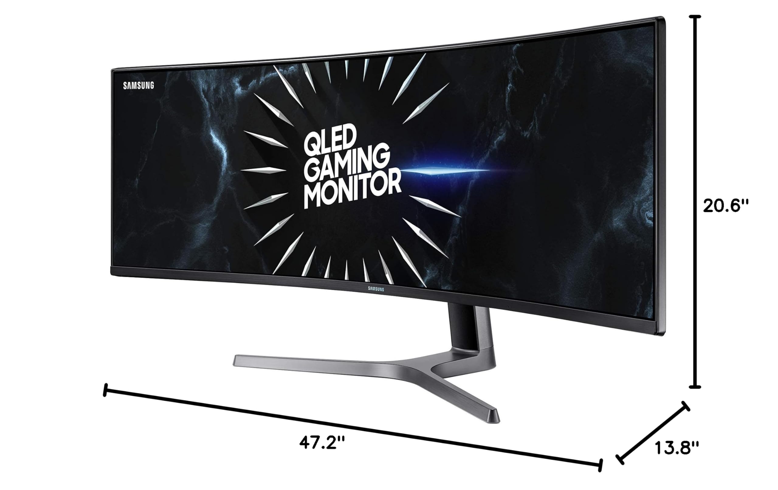 Curved Monitor Lc49rg90ssnxza G Sync Samsung Double Qhd Crg9 Series 49 Inch  Curved Gaming Monitor