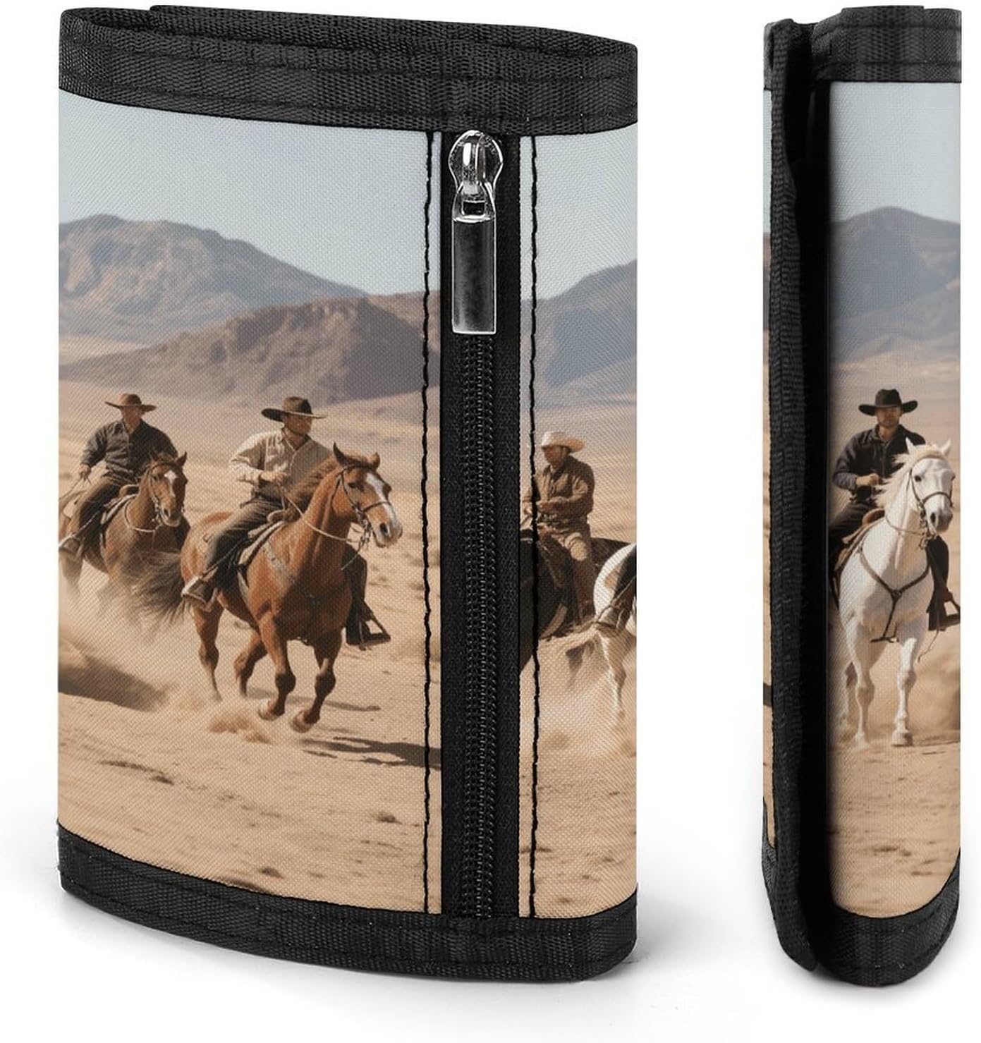 Western Cowboy Trifold Wallet with Cash Pocket & Card Holder image 5