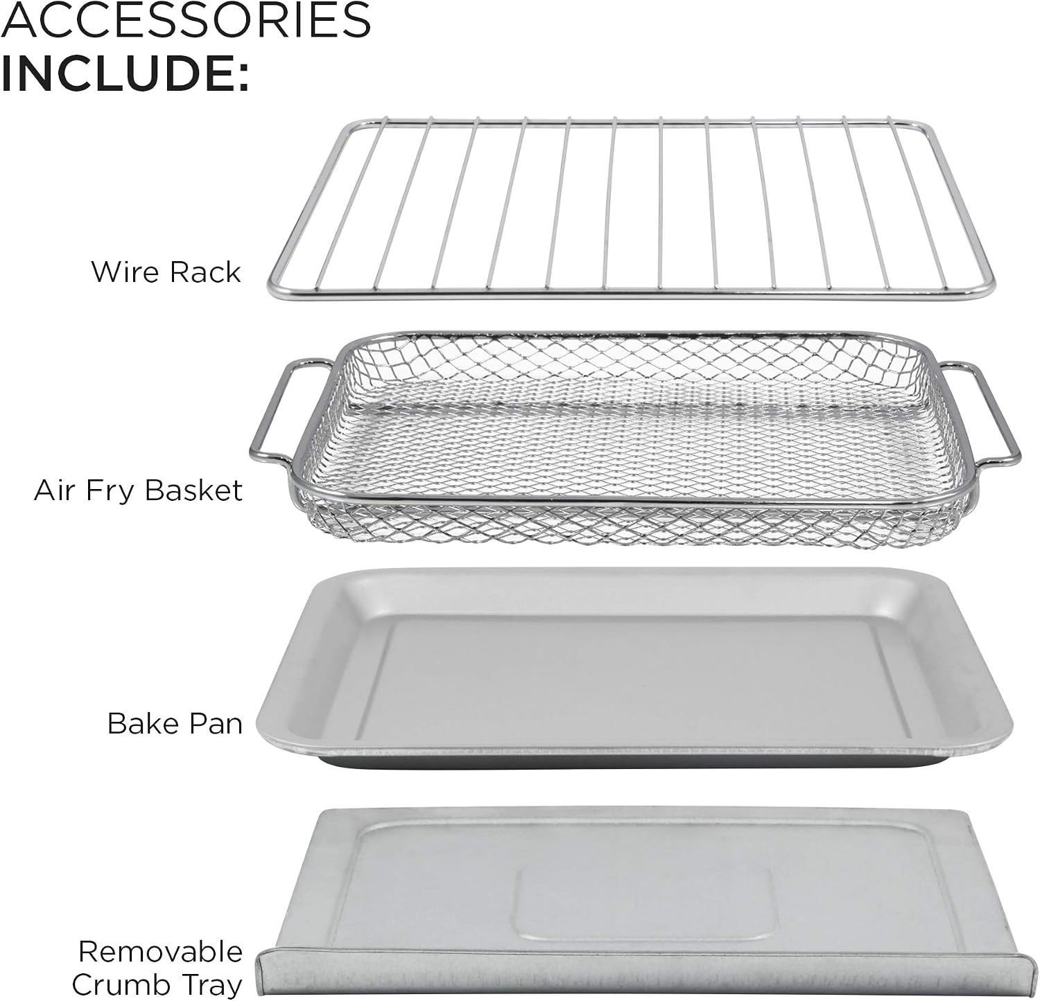 New Product Elite Gourmet Maxi-Matic EAF1010D Programmable 10L Fryer Convection Countertop Oven, Temperature + Timer Controls, Bake, Toast, Broil, Air Fry, 10.5 Qt, Stainless Steel