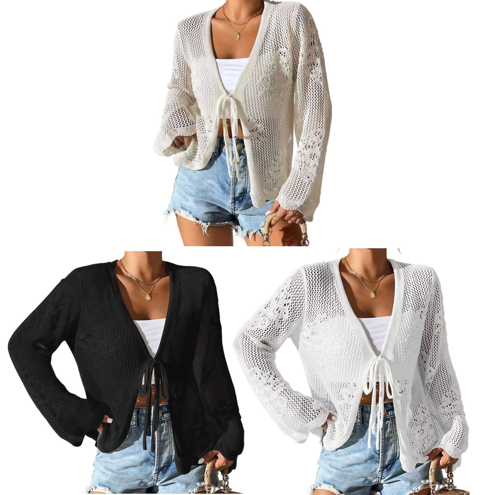 Hollow Out Design Swim Cover Up Kobiety Miękka Akrylowa Tekstura Stroje Kąpielowe Pokrowiec Odpowiedni na Plażę i Basen Sun Security Kostium Kąpielowy
