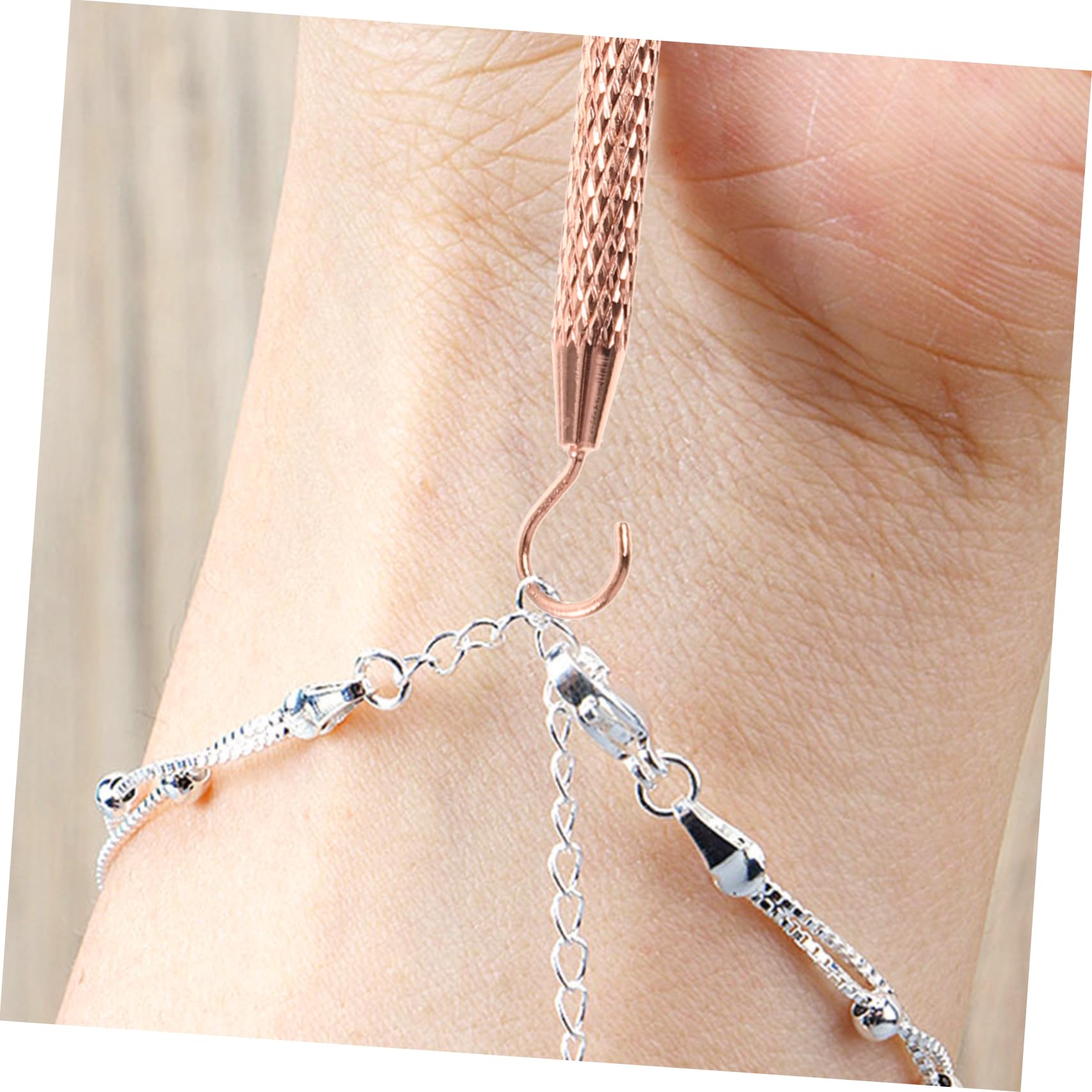 Outil D'aide à La Fermeture Des Bracelets - 3 Pièces En Métal Pour Mettre Ses Bijoux Seul Facilement