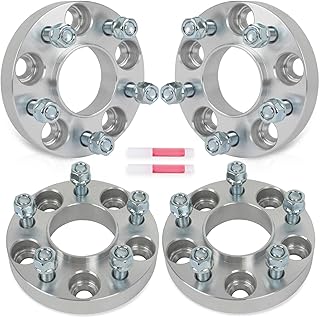 SCITOO 4Pcs 5x115 Wheel Spacers 1 inch Bore 70.3mm Studs 12x1.5 5 Lug Wheel Spacers Fit for GMC Terrain 2018-2020,for Chevrolet for Malibu 1997-2020