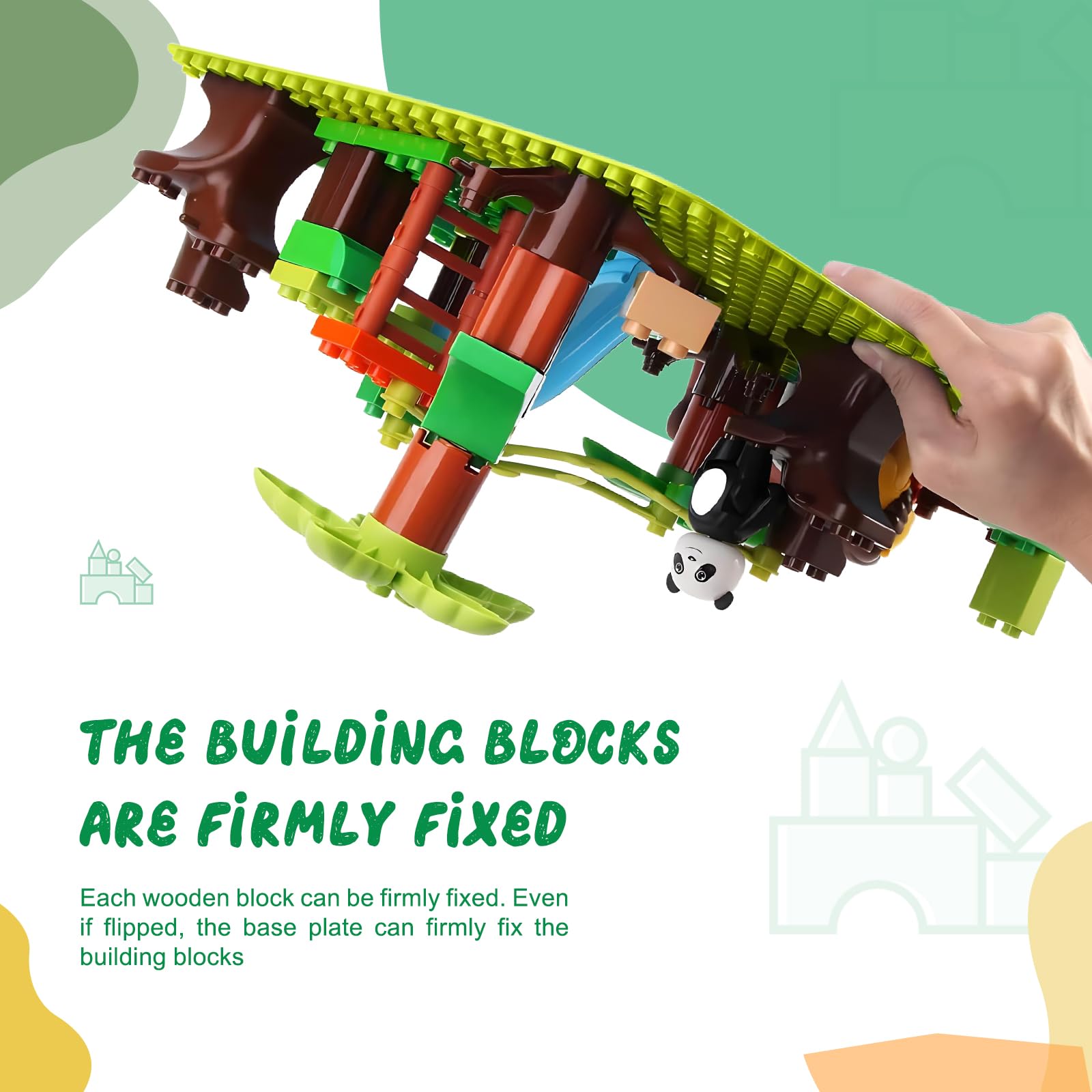 2 Piastre Di Base Verdi Per Costruzioni 25x25cm | Compatibili Con Mattoncini LEGO | Gioco Creativo Bambini