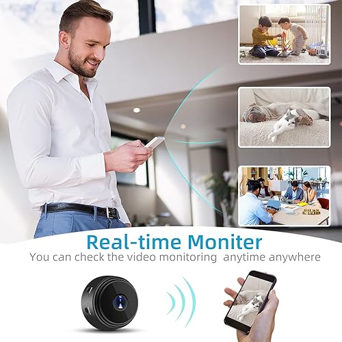 Miniatura 2 de Mini cámara inalámbrica WiFi HD 1080P cámara de seguridad para el hogar vigilancia bebé monitor con aplicación de teléfono celular Pequeñas cámaras