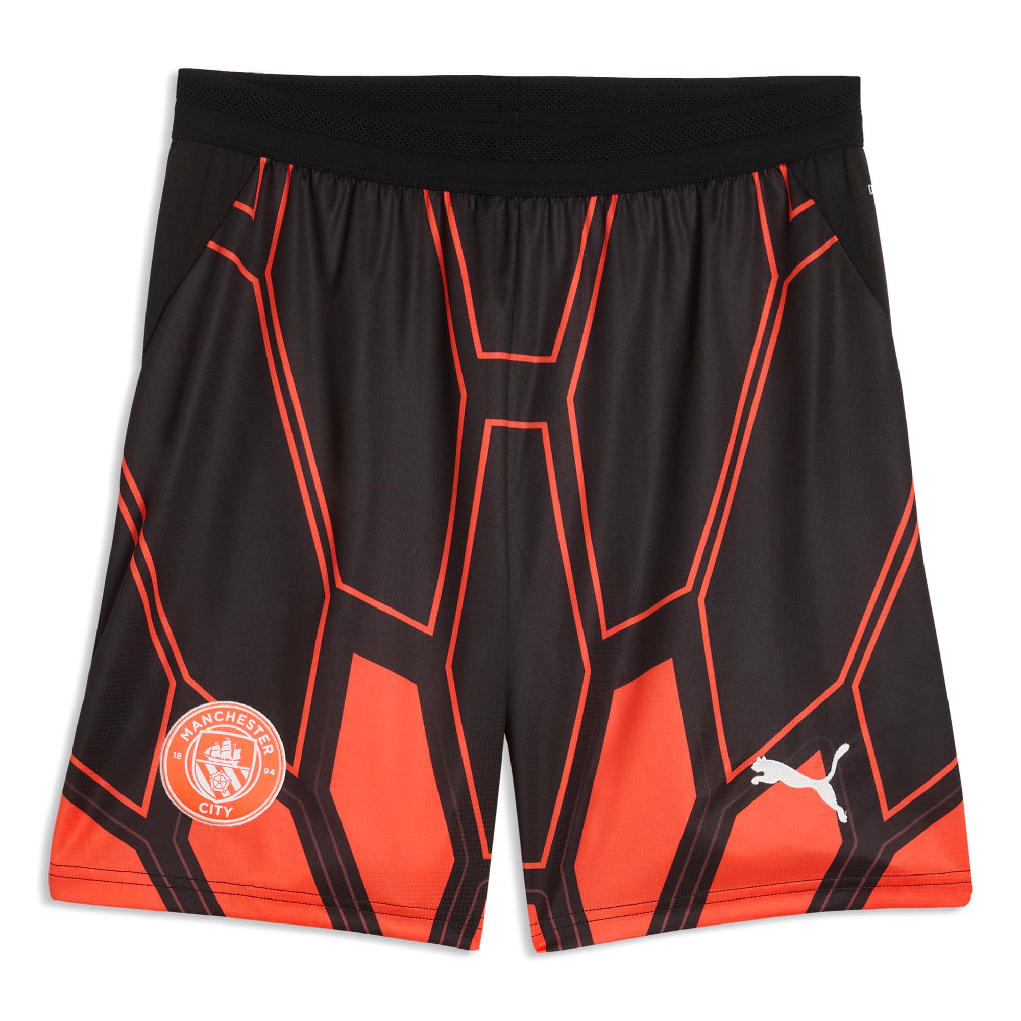 Puma Men's Orange Manchester City Fc 2026/27 Replica Goalkeeper Football Shorts - Size: S