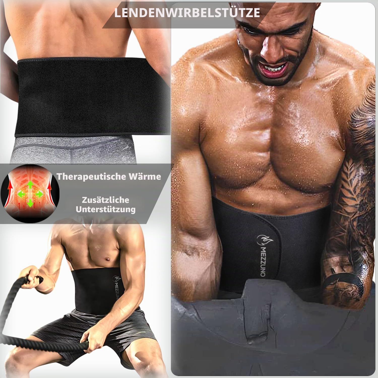 Bauchweggürtel Herren mit Sauna-Effekt · Schwitzgürtel Bauch Damen zum Abnehmen · Waist Trainer und Korsage Damen Bauchweg · Bauchgürtel Neopren · Latexfrei & Komfortabel