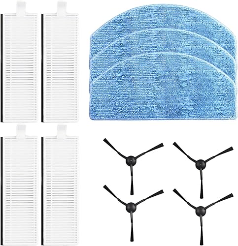 Reemplazo lateral del cojín de la fregona del filtro del cepillo conveniente para el aspirador del robot Laresar Evol 3, recambios del vacío