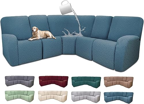 Miniatura 338 de Fundas 100% impermeables para sofá reclinable seccional, fundas para sofá reclinable en forma de L, funda para sofá seccional de esquina en forma de