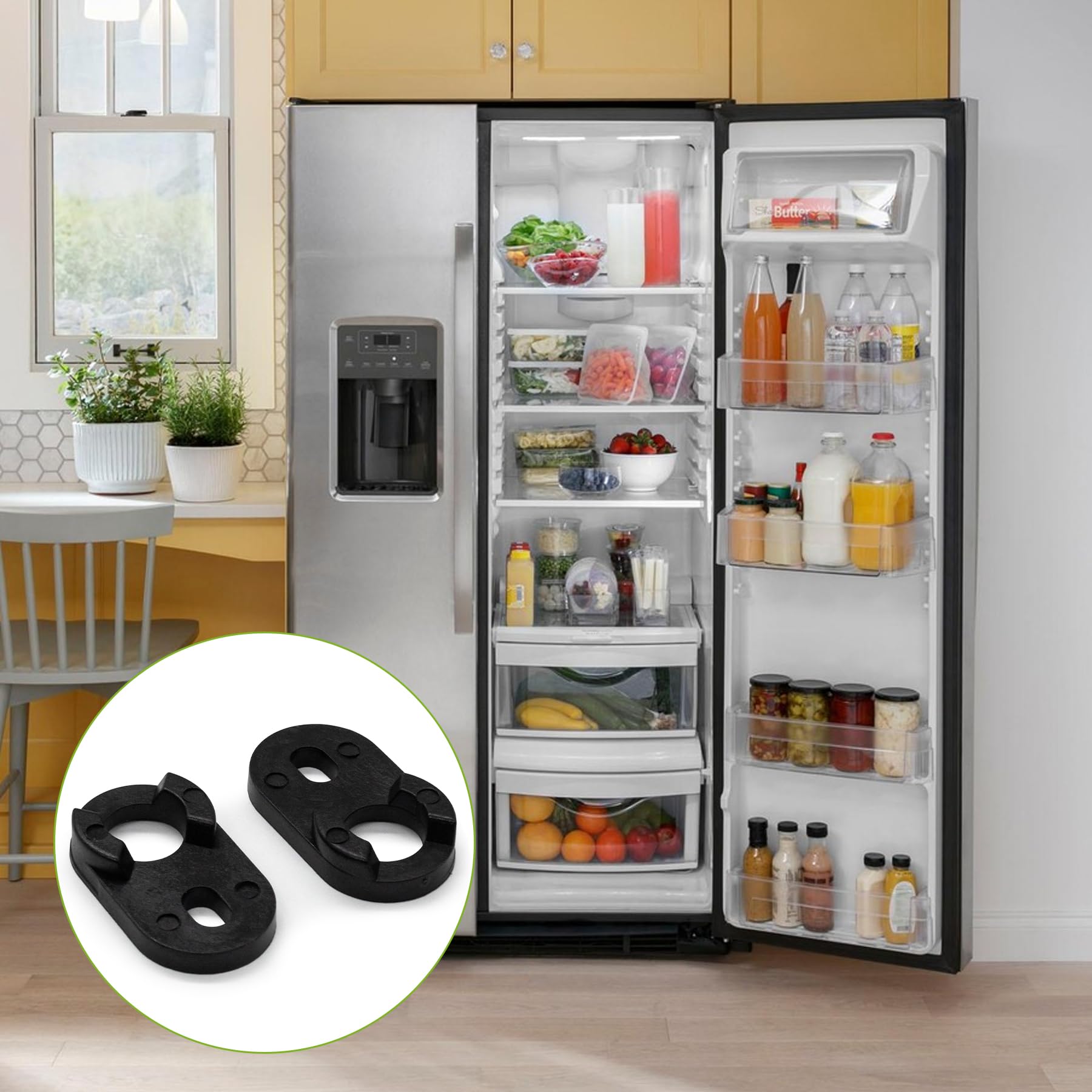 WR2X4901 - 2 unidades para bisagra de puerta de refrigerador GE AP2058495 PS297995