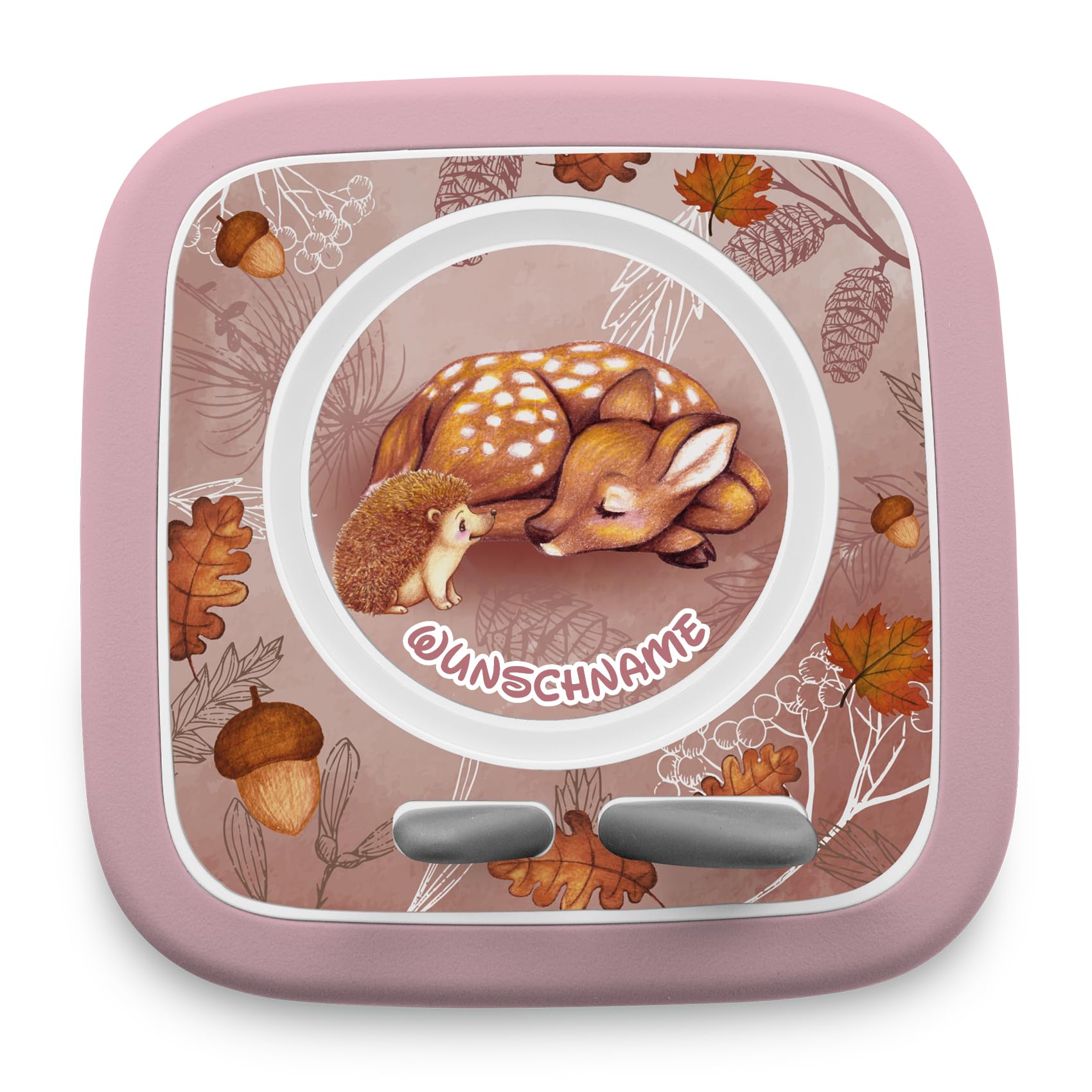 yabaduu Protective Film Compatible with Toniebox 2 Accessories Perfect Fit Self-Adhesive Protective Case with Anti-Scratch Design for Children Y015 (41 Autumn Hedgehog, with Name) — image 1