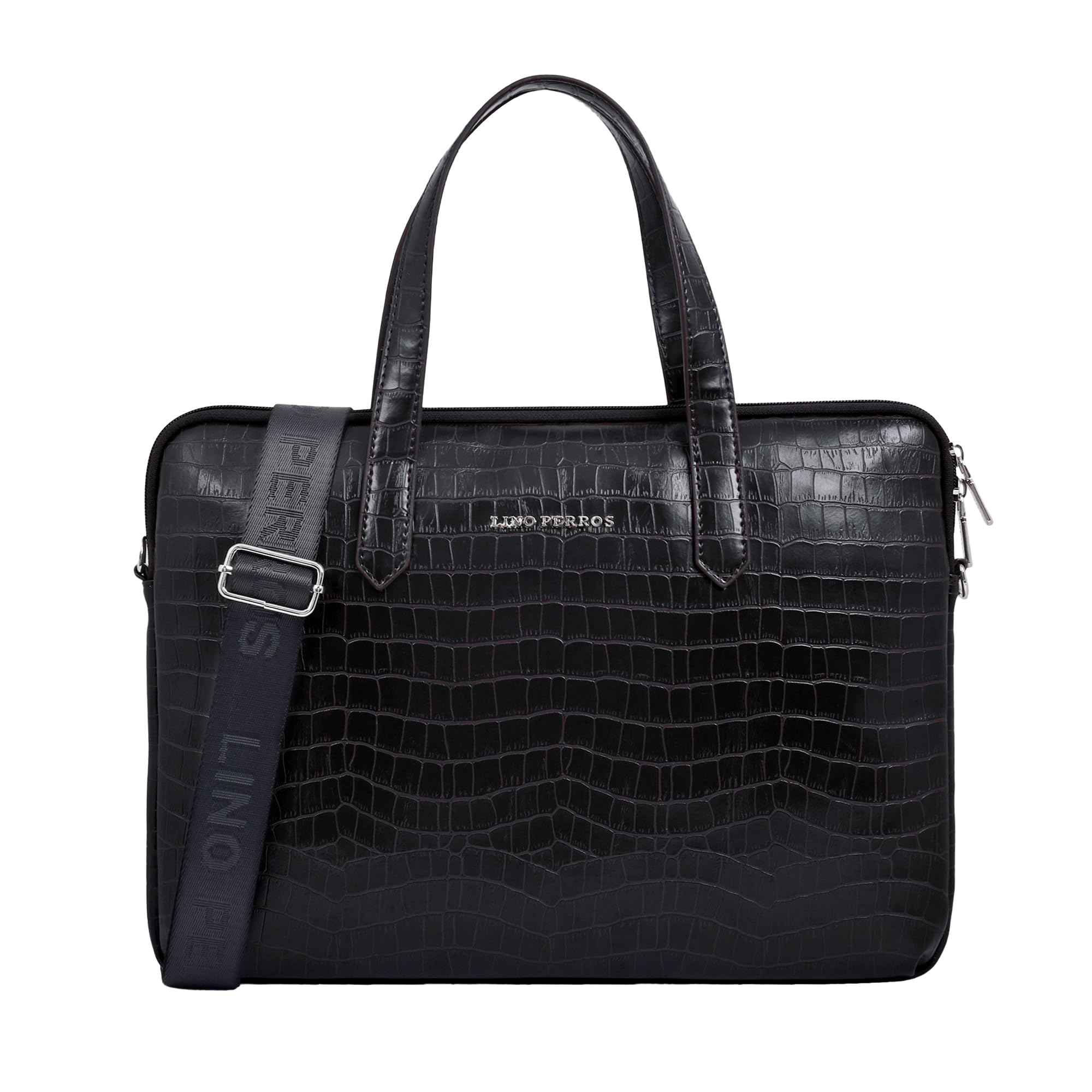 See full amazon price history chart for Lino Perros Croco Black Laptop Bag Lino Perros Croco Black Laptop Bag (B0CSKDFLR2) Amazon Price History, Amazon Price Tracker