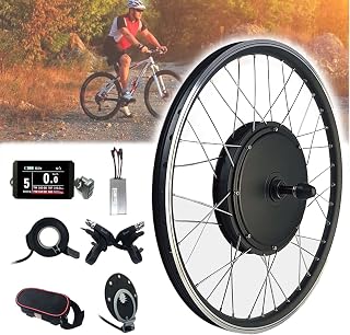 Oiyekntd Electric Bicycle Motor Kit 48V 250W 500W 1000W 1500W Front Wheel Powerful Motor E-Bike Conversion Kit with LCD Display& PAS Brake Lever,48V250W-24inch
