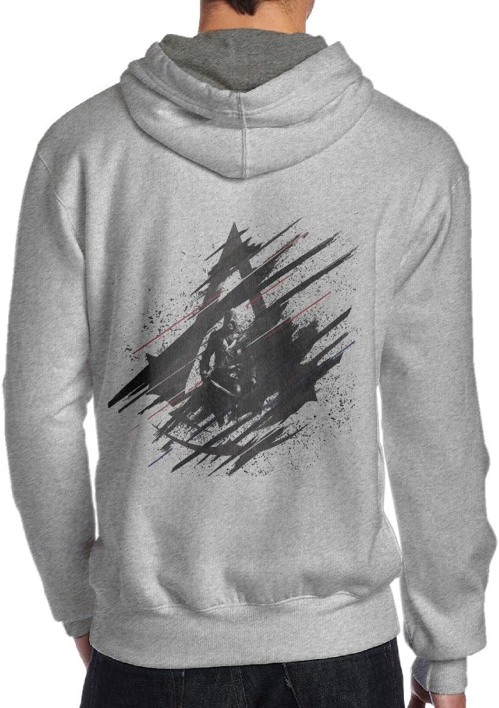 Men's Back Printing Fractured Assassins Creed Game Hoodie