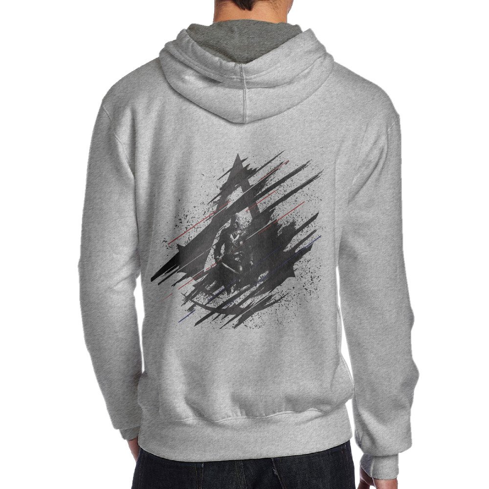 Men's Back Printing Fractured Assassins Creed Game Hoodie