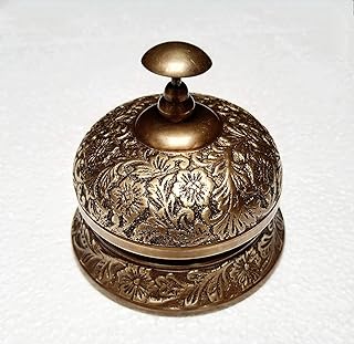 Vimal Nautical Antiques Era Brass Nautical Ornate Desk Bell Office Call Bell Hot - Compare price