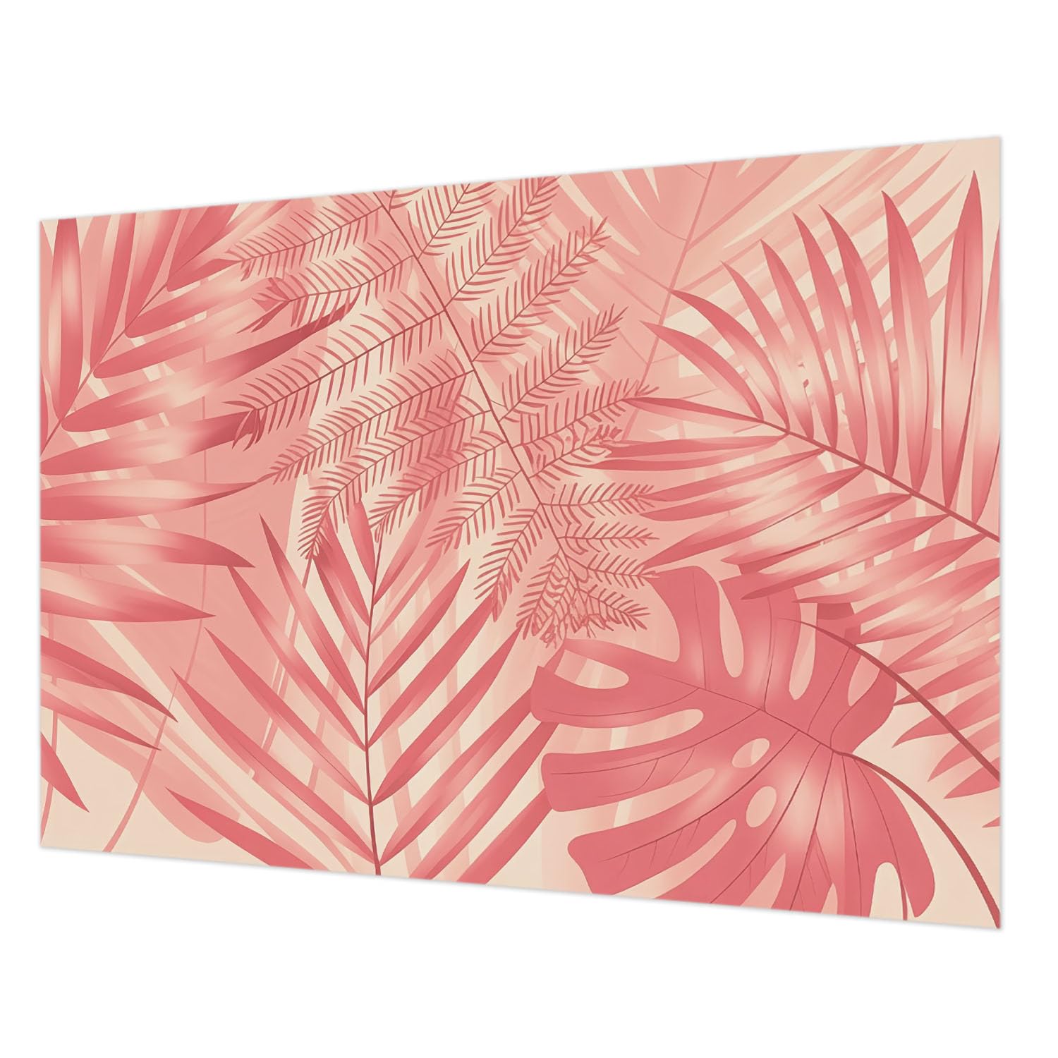 Papier peint feuilles tropicales pour chambre et salon déco grand format 312x219