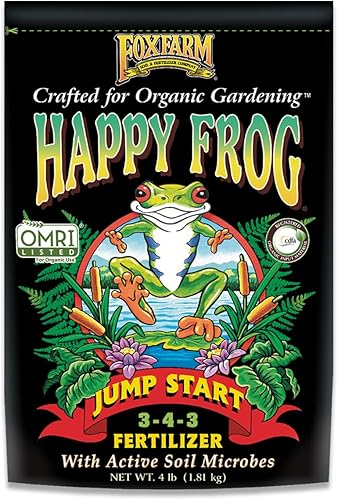 Fox Farm 752289500008 752289500008 4 lbs Happy Frog Jump Start 3-4-3 Fertilizante orgánico natural Jardín Pl