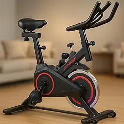 Bicicleta Ergométrica Spinning Silenciosa – Bike Fitness para Academia ou Casa com Monitor Ajustável