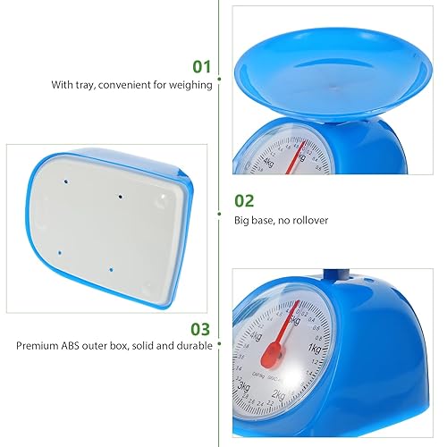 Miniatura 6 de Zerodeko Báscula profesional para hornear multifunción con bandeja de 6.3 pulgadas analógica mecánica para medición precisa de gramos y onzas
