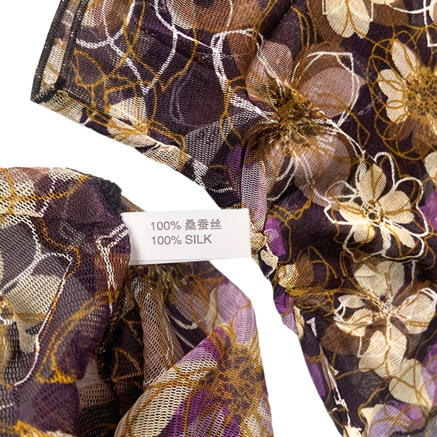 100% Mulberry Silk Neck Gaiter Scarf Breathable Cooling Mesh Collar Cover Sun Protection Scarf for Women4