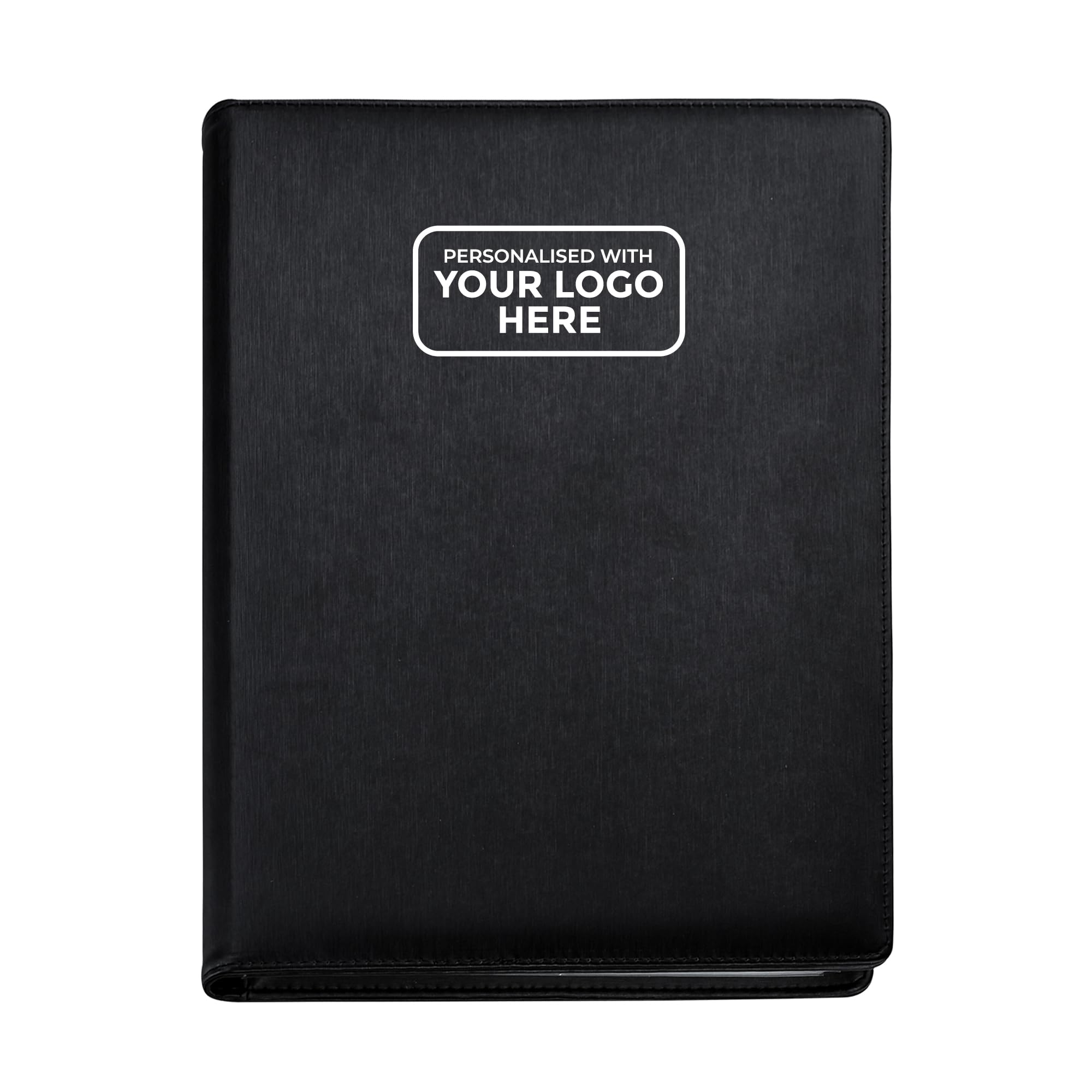 ARPAN A4 Folder with 24 Pockets 48 Sides – Professional Document Organiser with Clear Sleeves for Paperwork, Certificates and Reports | A4 Display Book for Office, Study and Work Use (Black)