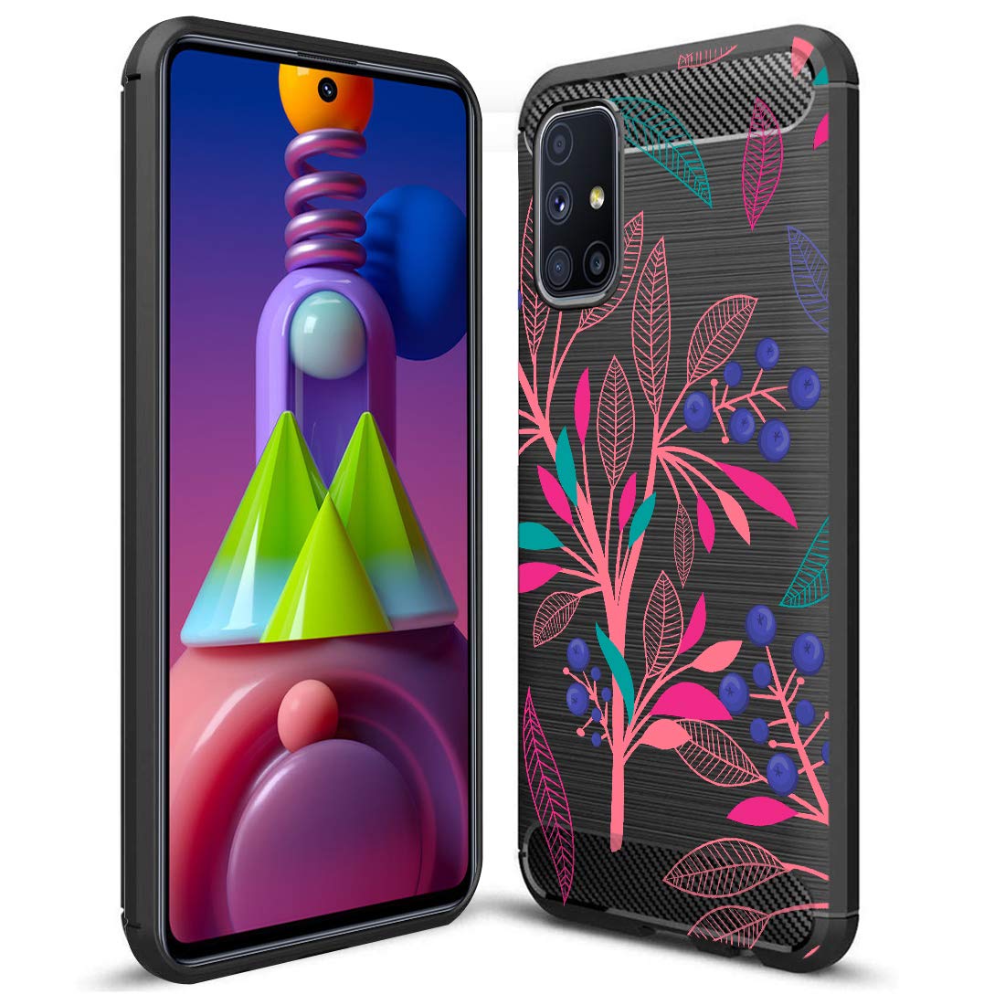Fashionury Rugged Armor Rubberised Designer Printed Back Cover for Samsung Galaxy M51 / Samsung M51-Hb077 - Multi-Coloured (B08KQ6PG17) Amazon Price History, Amazon Price Tracker