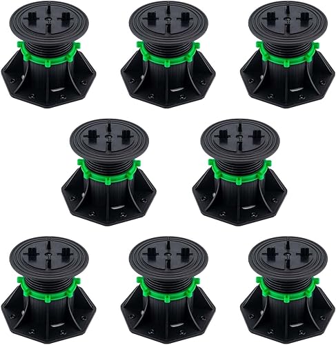 Miniatura 5 de PHLKJL Pavimentadora de pedestal de plástico ajustable,Suelo de soporte de pizarra de piso de elevación,Elevación de piso de soporte de cubierta