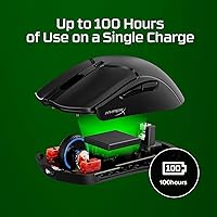 Vista 7 de HyperX Pulsefire Haste 2 Mini - Ratón inalámbrico para juegos para PC compacto y ligero Bluetooth 2.4GHz Negro