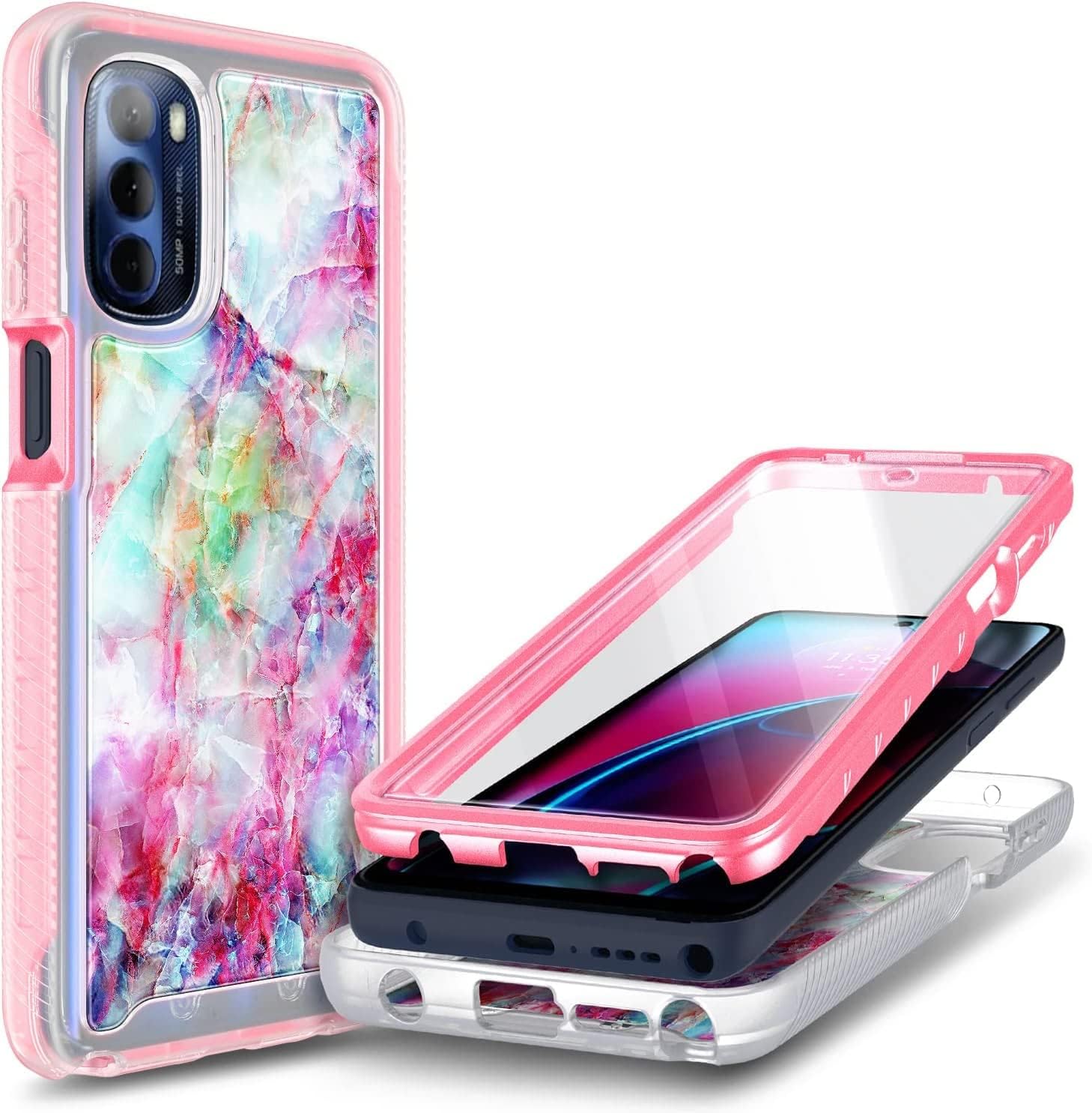 NZND Case for Moto G Stylus 2022 4G (Not Fit 5G) with